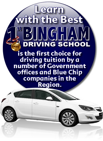 get driving lessons Bingham with 1st Bingham Driving School